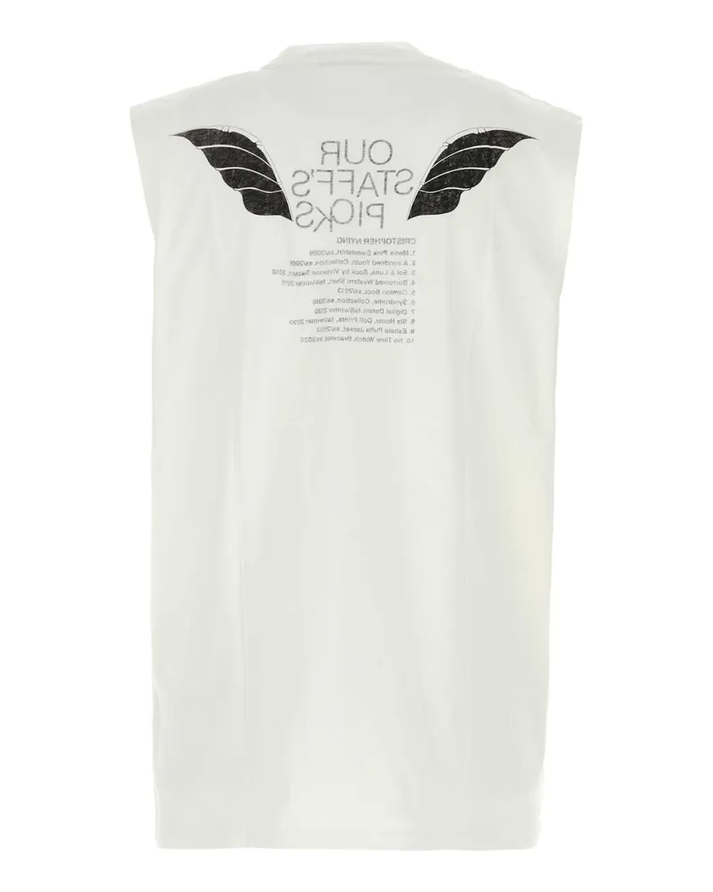 Our Legacy Staff Picks Print Exterior: Cotton Maglie Sweater White