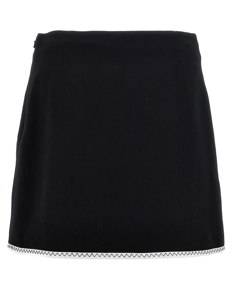 Moschino Heart Button Skirt — Black Black