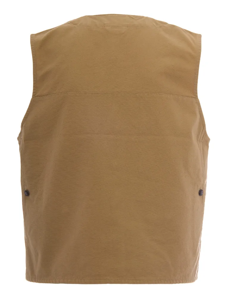 Filson Men's Gilet Dry Tin Tan Cotton Waistcoats & Gilets Tan