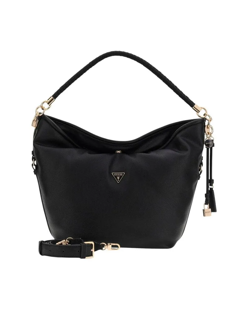 Guess Women's Handbag Black Polyurethane Bags - Handbags Black