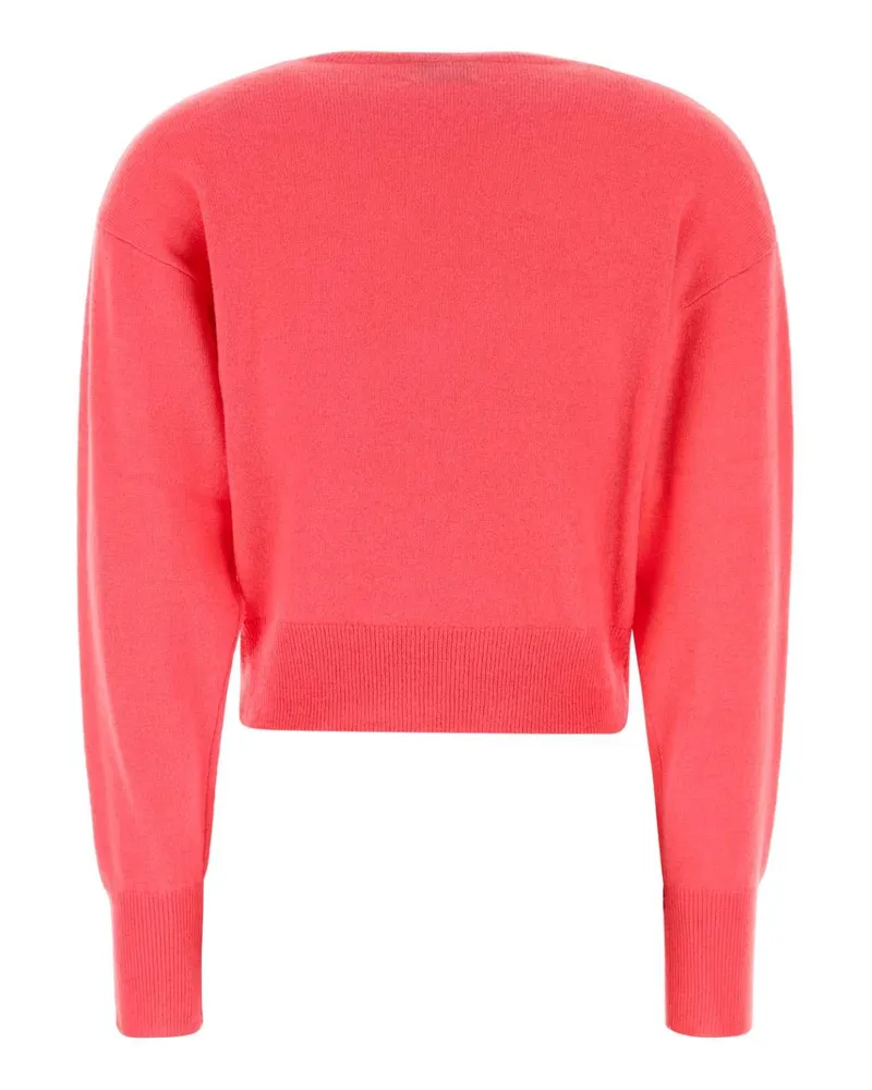 Le Kasha 1918 Women's Fuchsia Cashmere Menorca Sweater Rose Exterior: Organic Felpe Rose