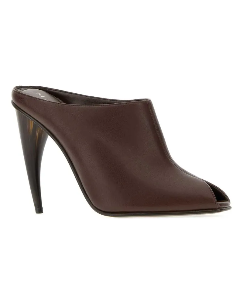 Alexander McQueen 866004whafa 2000 Vintagebrown Scarpe Con Tacco High Heel Shoes Brown