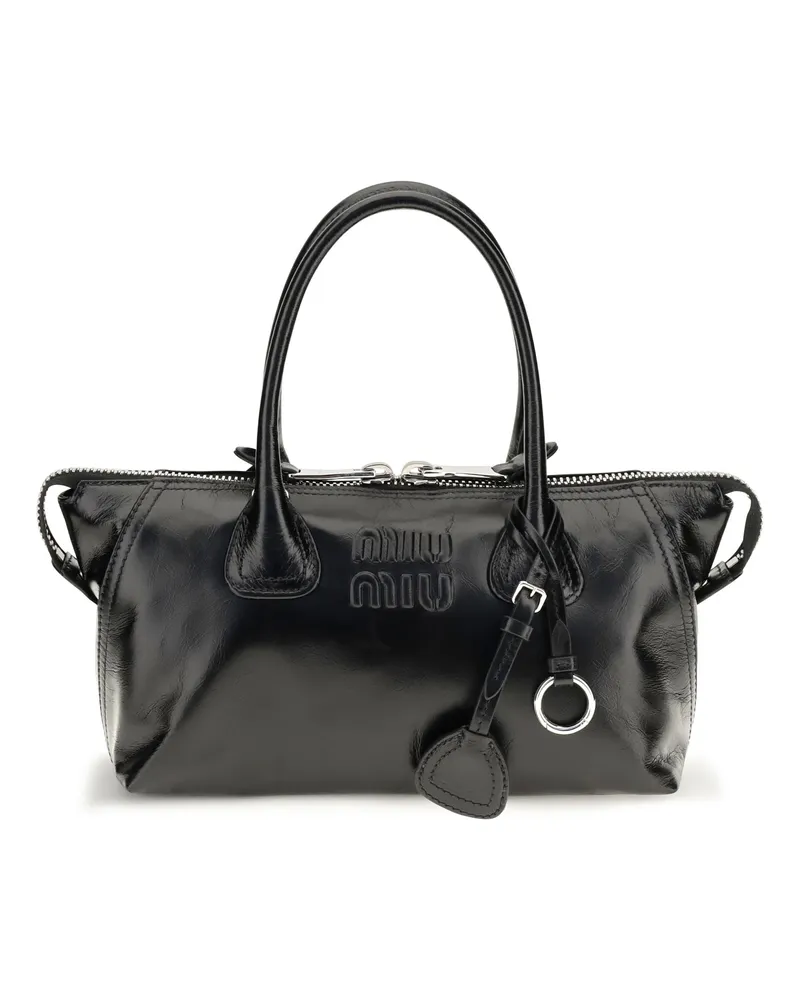 Miu Miu Women's Handbag Black Calf Leather Handbags Hand Bags Black