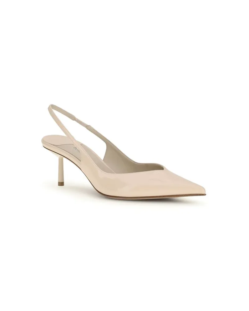 Le Silla Women's Multicolor Calf Leather Bos Taurus Mid Heel Pumps Beige
