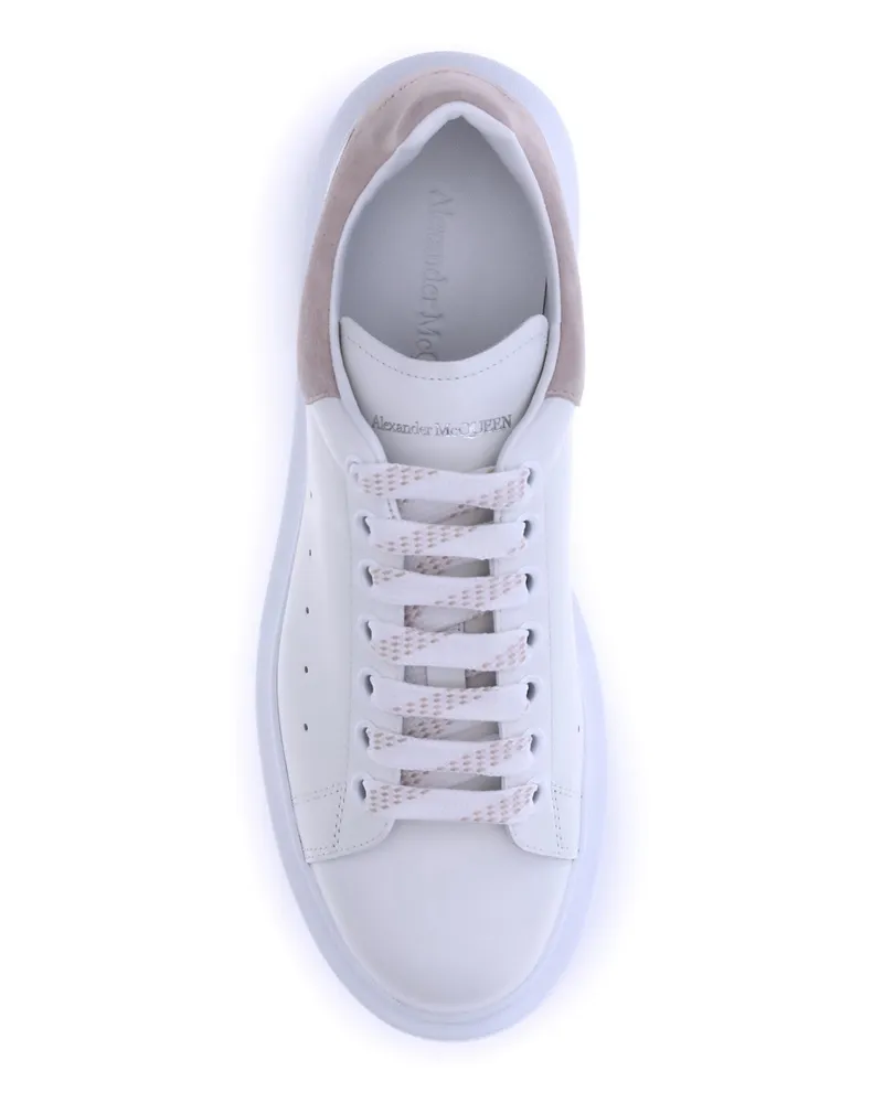 Alexander McQueen Women's Leather Sneakers Off White White
