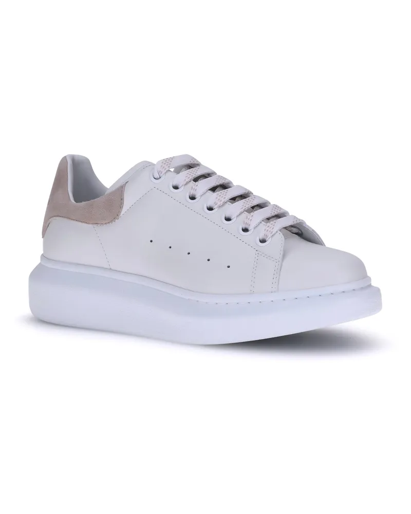Alexander McQueen Women's Leather Sneakers Off White White