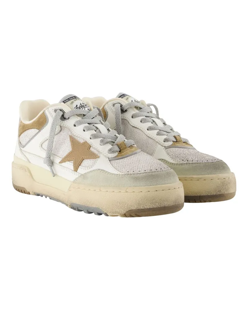 Golden Goose Men's Forty Two Sneakers -  Leather Multicolor Cowhide Shoes Multicolor
