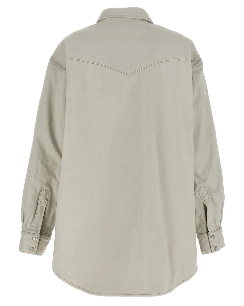 Maison Margiela Women's White Cotton Denim Jacket Clothing White
