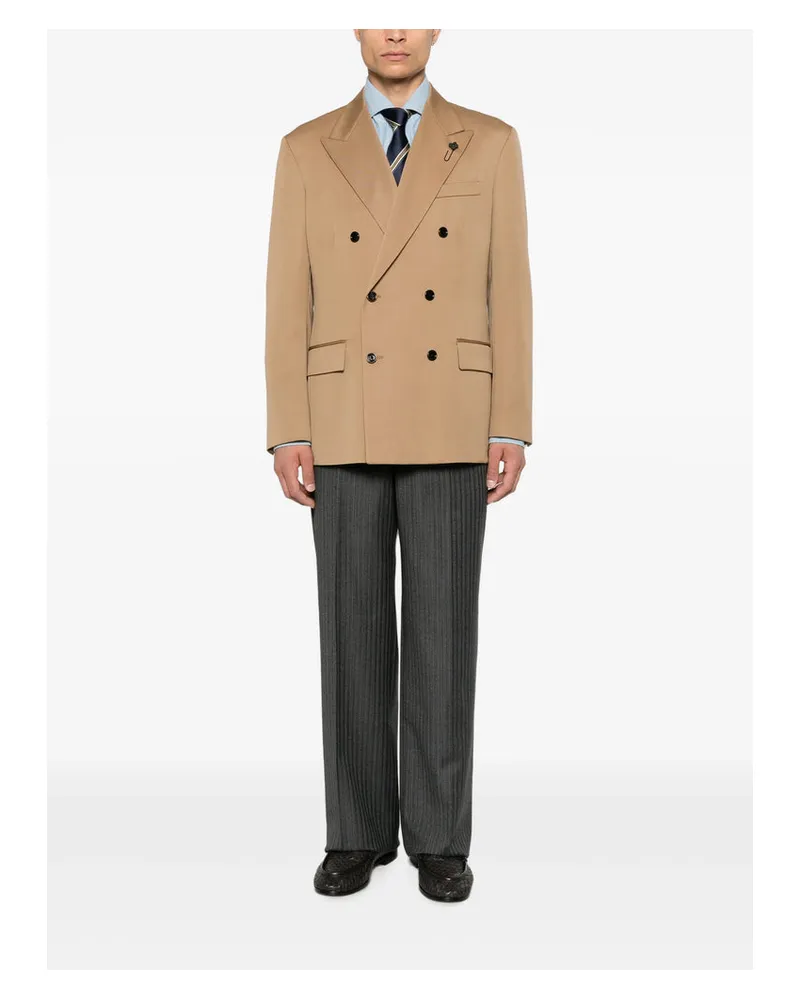 LARDINI Acif Blazer — Beige Beige