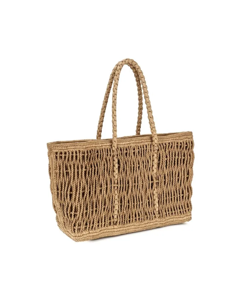 The Row Women's Beige Raffia Shoulder Bag Beige
