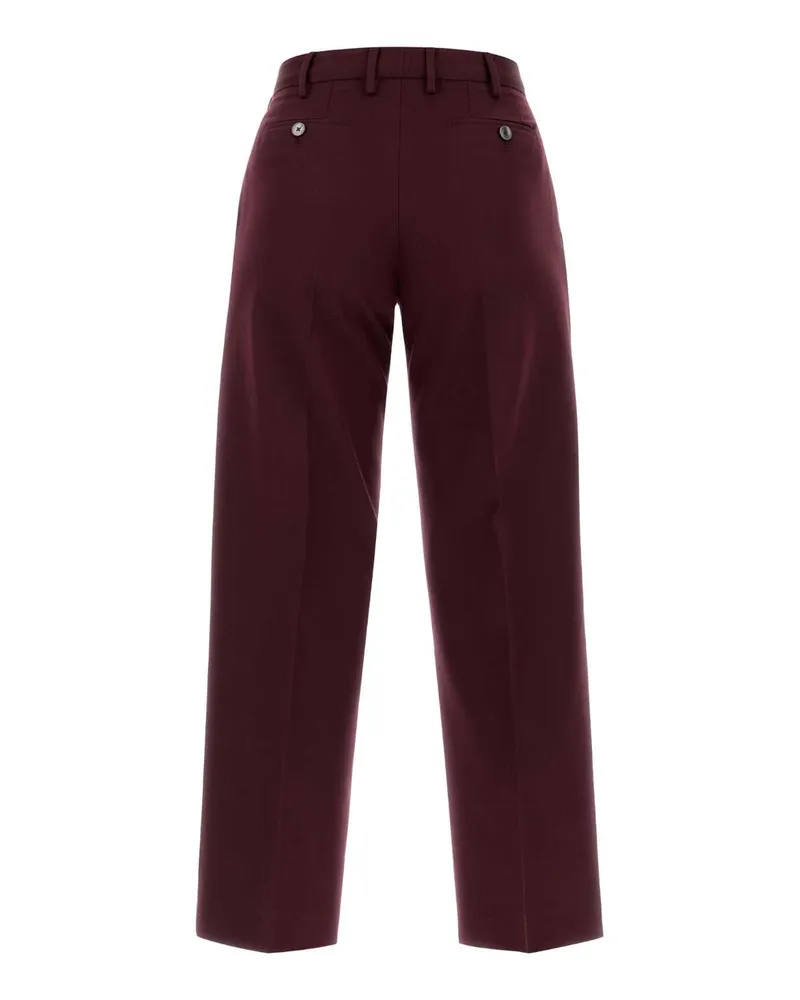 PT TORINO Cotton Virgin Wool Trousers — Bordeaux Bordeaux