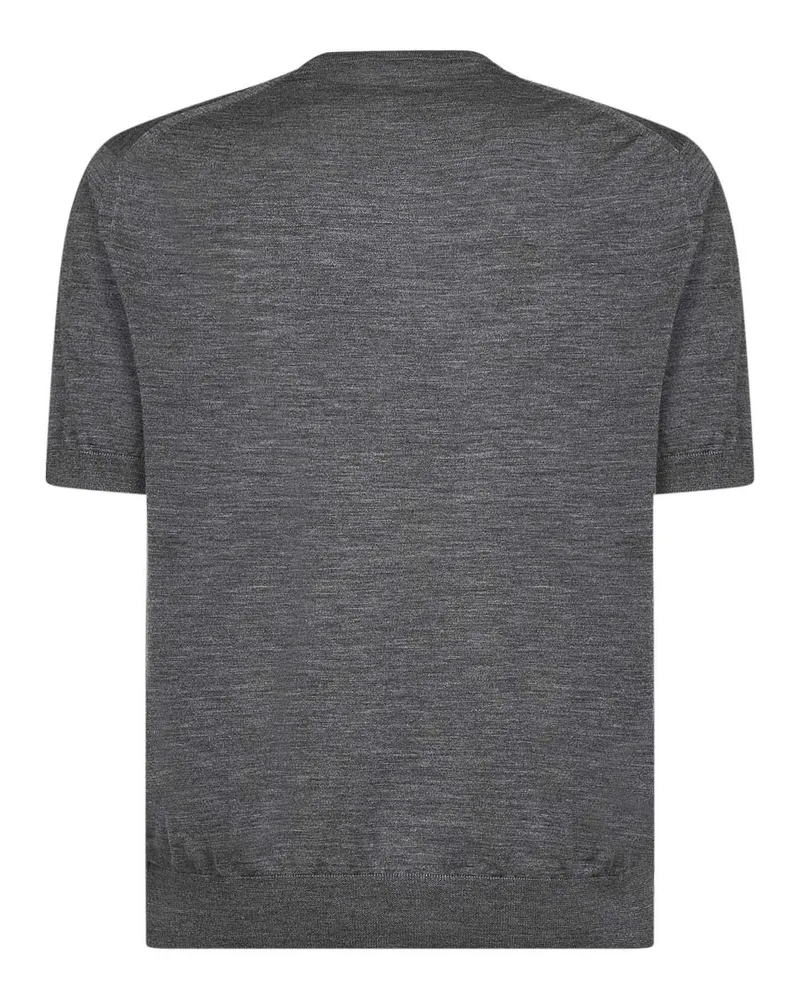 Prada Men's Crewneck Sweater Slate Grey Virgin Wool Gray