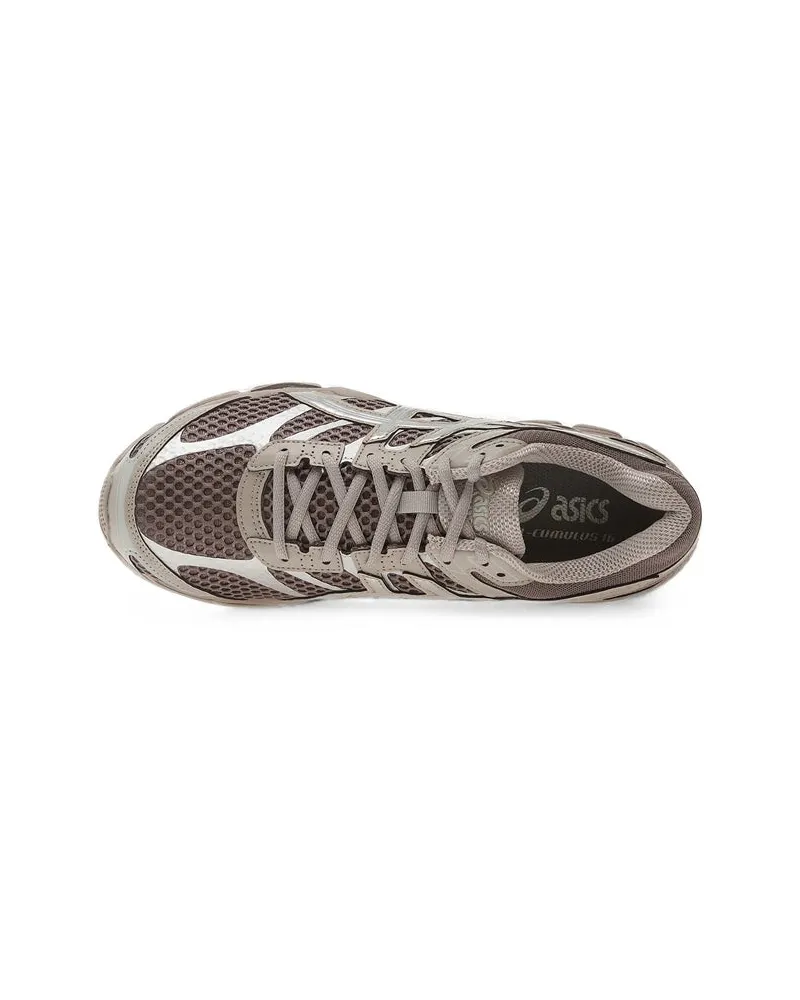 Asics Mesh and Metallic Sneaker — Brown Brown