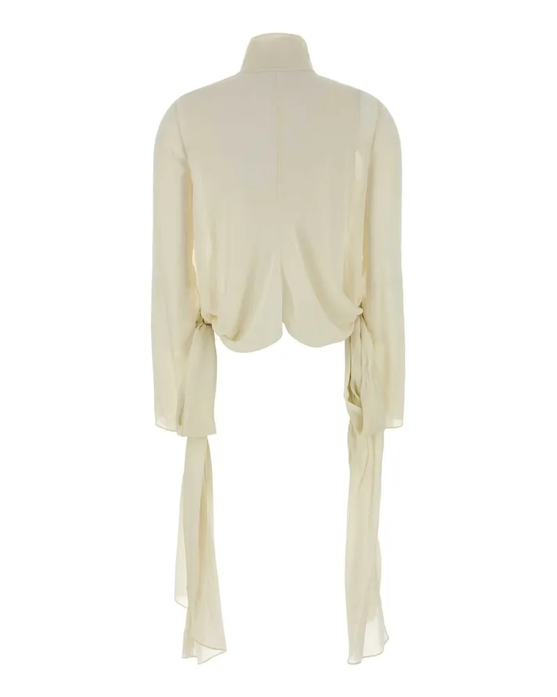 Alaïa Women's Blouse Beige Viscose Beige