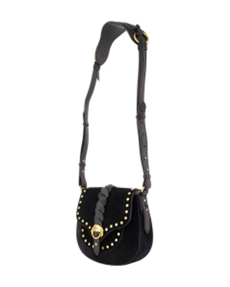 Isabel Marant Women's Altay Small Crossbody -  Leather Black Calfskin Bags Crossbodies Black