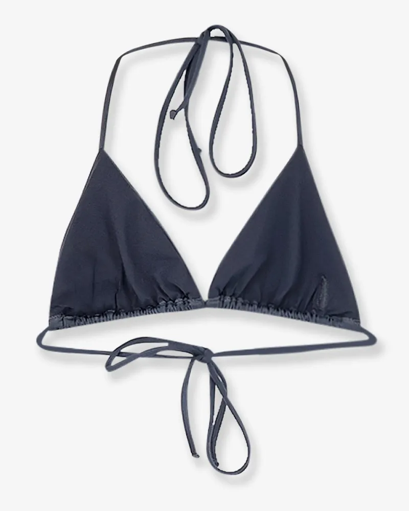 MC2 Saint Barth Women's Bikini Top Annabelle Blue Polyamide Swimwear Sea Clothing Blue