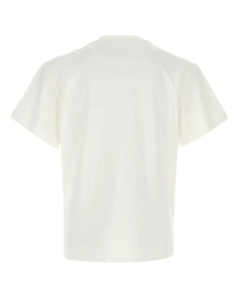 Jil Sander Men's Logo-Embroidered Cotton T-Shirt White White