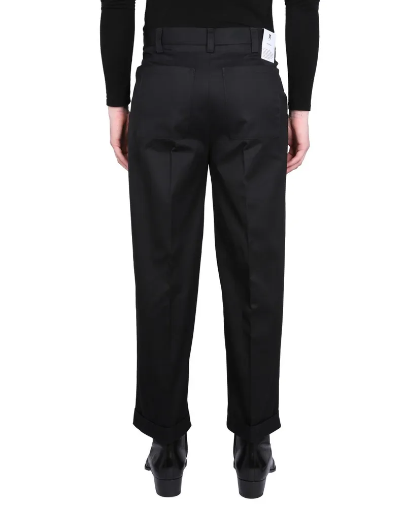 PT TORINO Cotton Trousers — Black Black