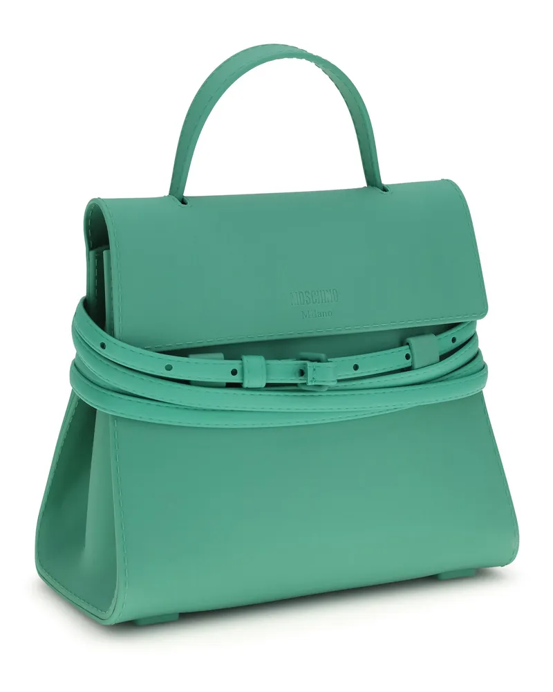 Moschino Tie Me Top Handle Bag — Green Green