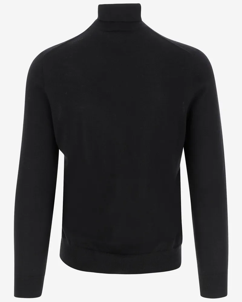 Ralph Lauren Men's Wool Turtleneck Sweater Black Black