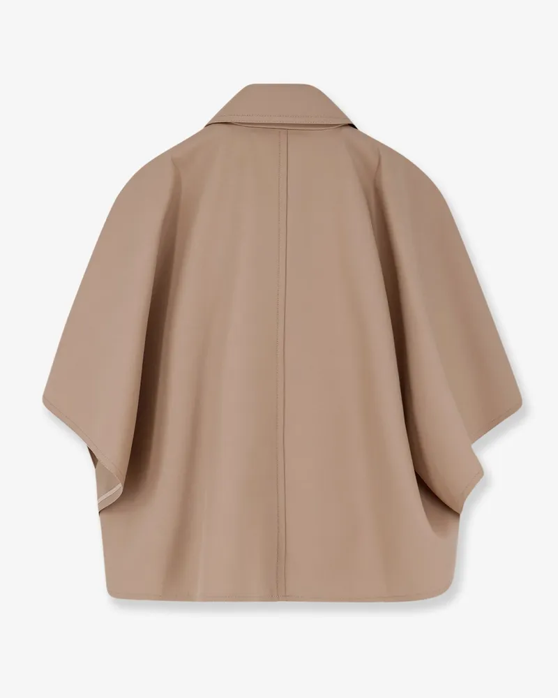 Max Mara Women's Cotton Cape Beige Jacket Beige