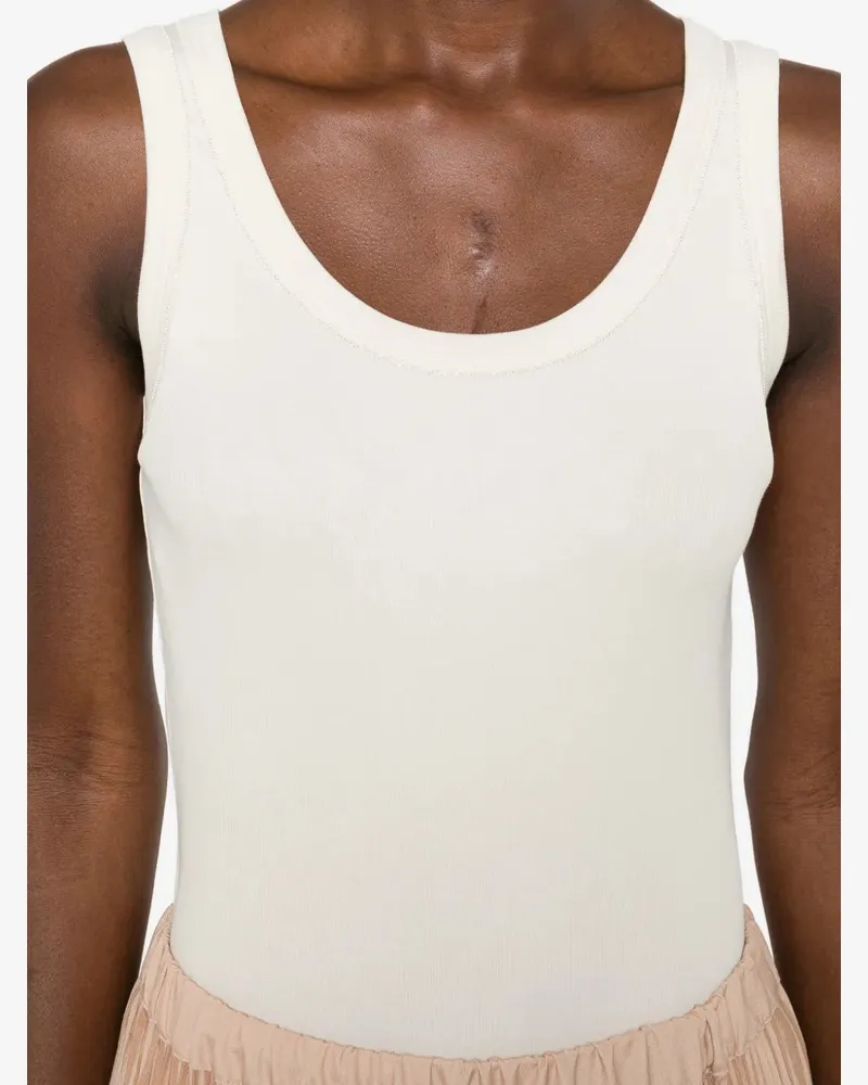 Fabiana Filippi Women's Scoop-Neck Top Ss26 W Off-white