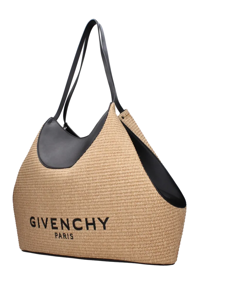Givenchy Raffia Shoulder Bag — Beige Beige