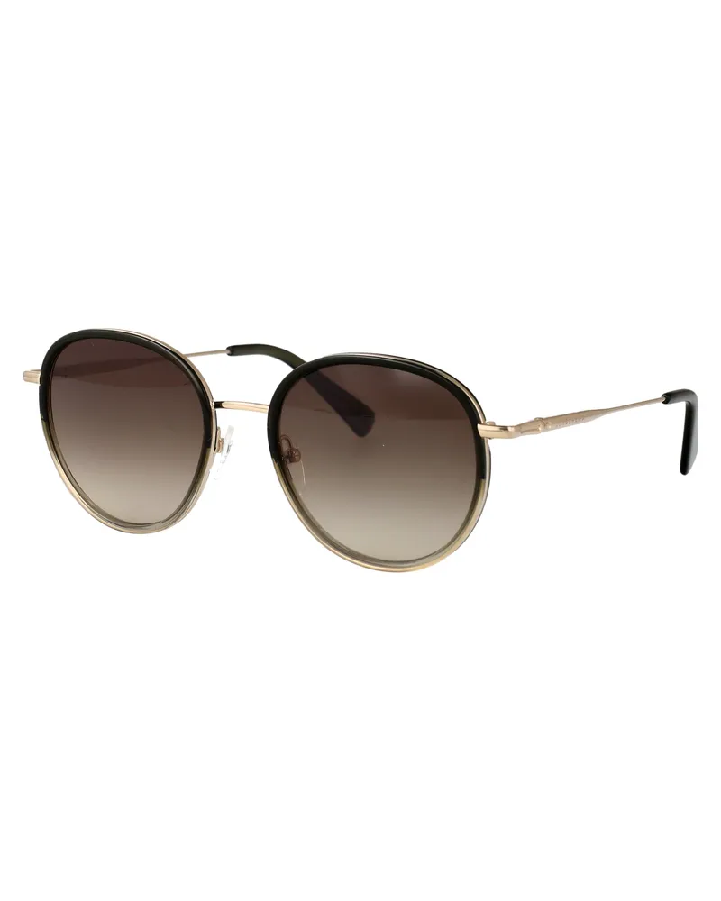 Longchamp Women's Sunglasses Lo176s Gold Metal Gold