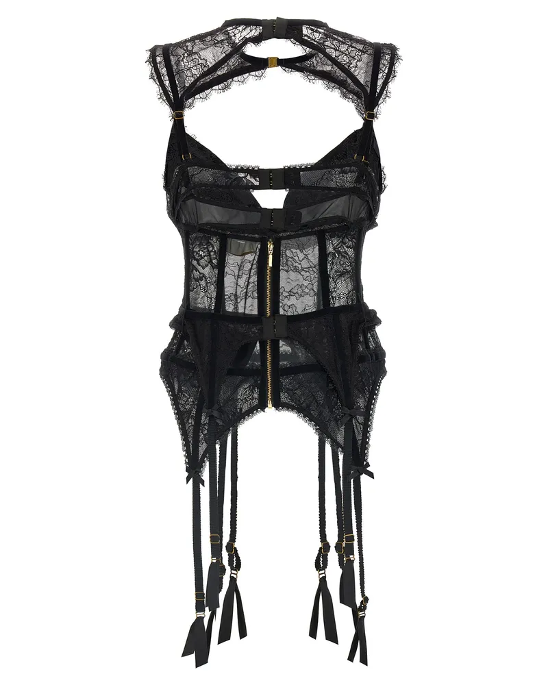 Zimmermann Valiant Bodysuit — Black Black