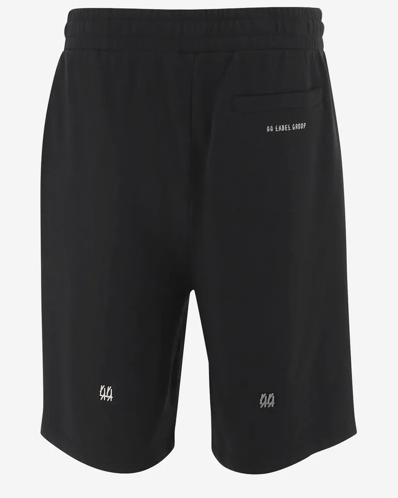 44 LABEL GROUP Men's Cotton Shorts Black Black