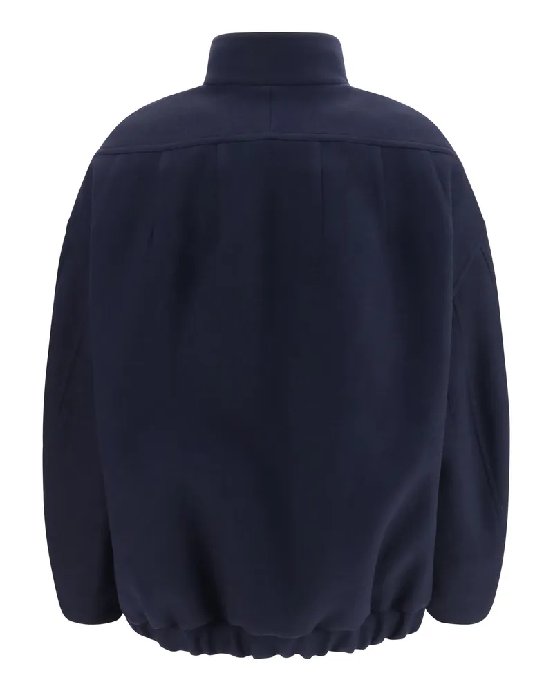 Dries van Noten Women's Loose-Fit Jacket Navy Wool (ovis Aries Navy