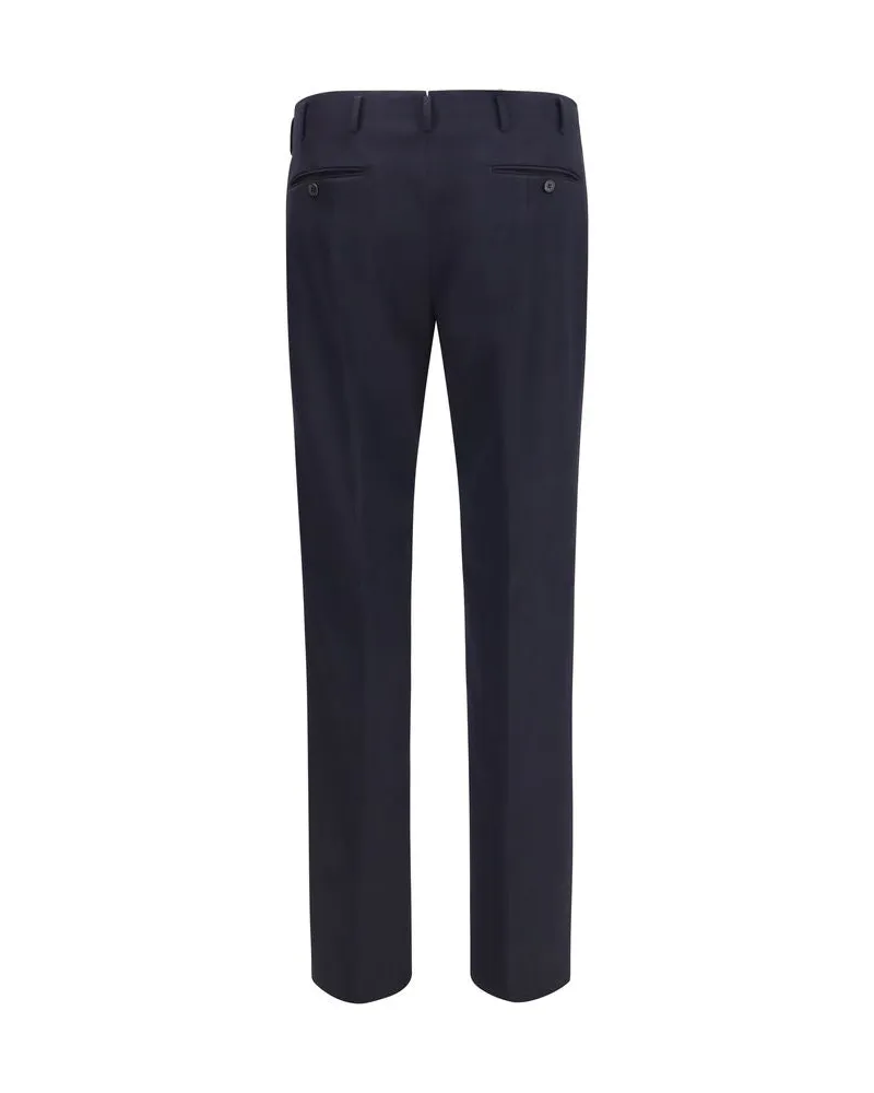 Prada Tailored Wool Trousers — Navy Navy