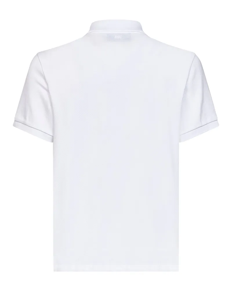 AMI Paris Men's Polo Shirt Ami De Cœur White Cotton T-shirts And Polos White