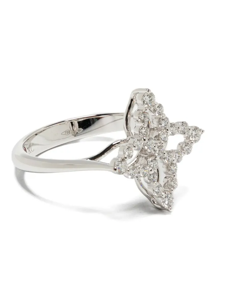 Roberto Coin Women's 18k White Gold Diamond Ring Aw25 W White