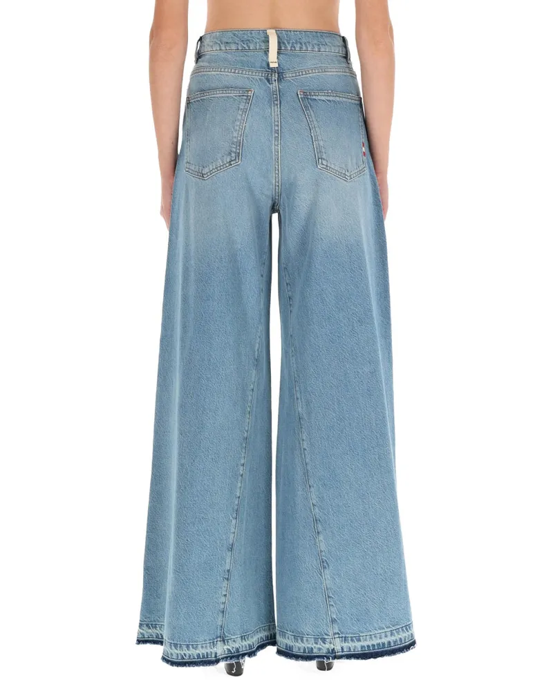 Amish Wide-Fit Cotton-Viscose Jeans — Blue Blue
