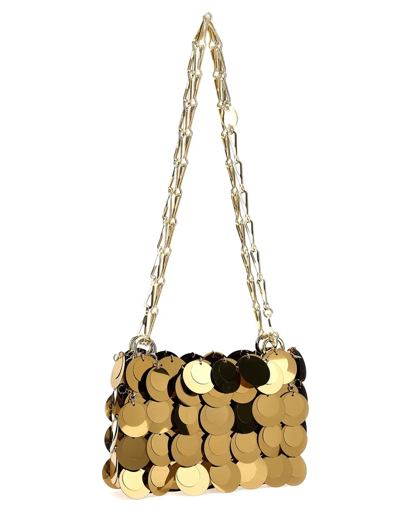 Paco Rabanne Women's Gold Polyester Handbag Bag Gold