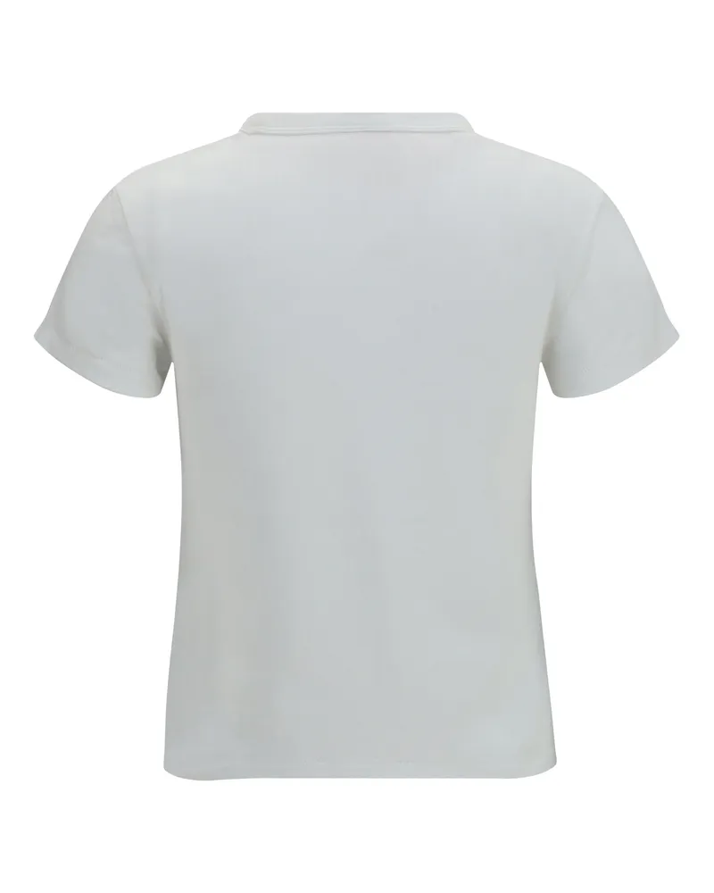Kenzo Tulip Embroidered Cotton T-Shirt — White White
