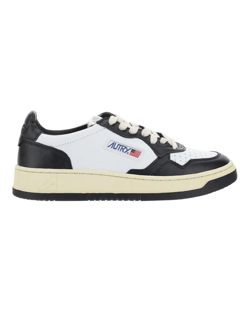 AUTRY Men's Sneakers Low 01 White-Black Trainers White/black White