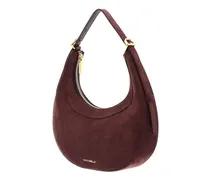 Suede and Leather Hobo Bag — Purple