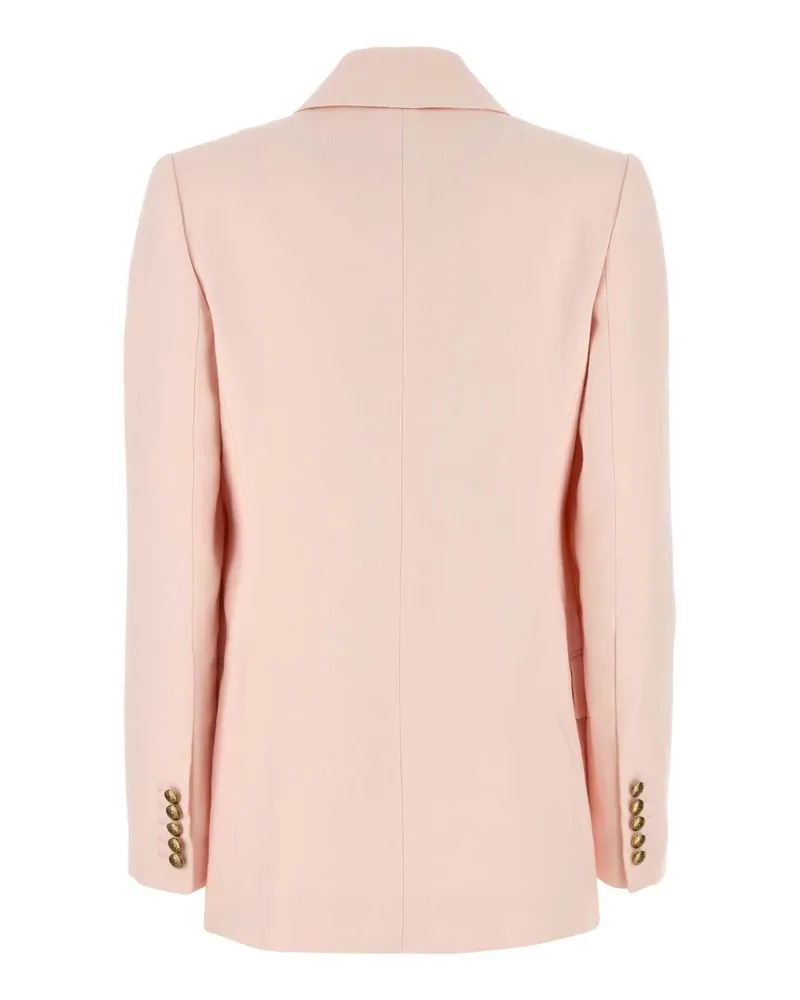 Zimmermann Women's Pastel Pink Linen Crush Blazer Giacche E Gilet Jacket Pink