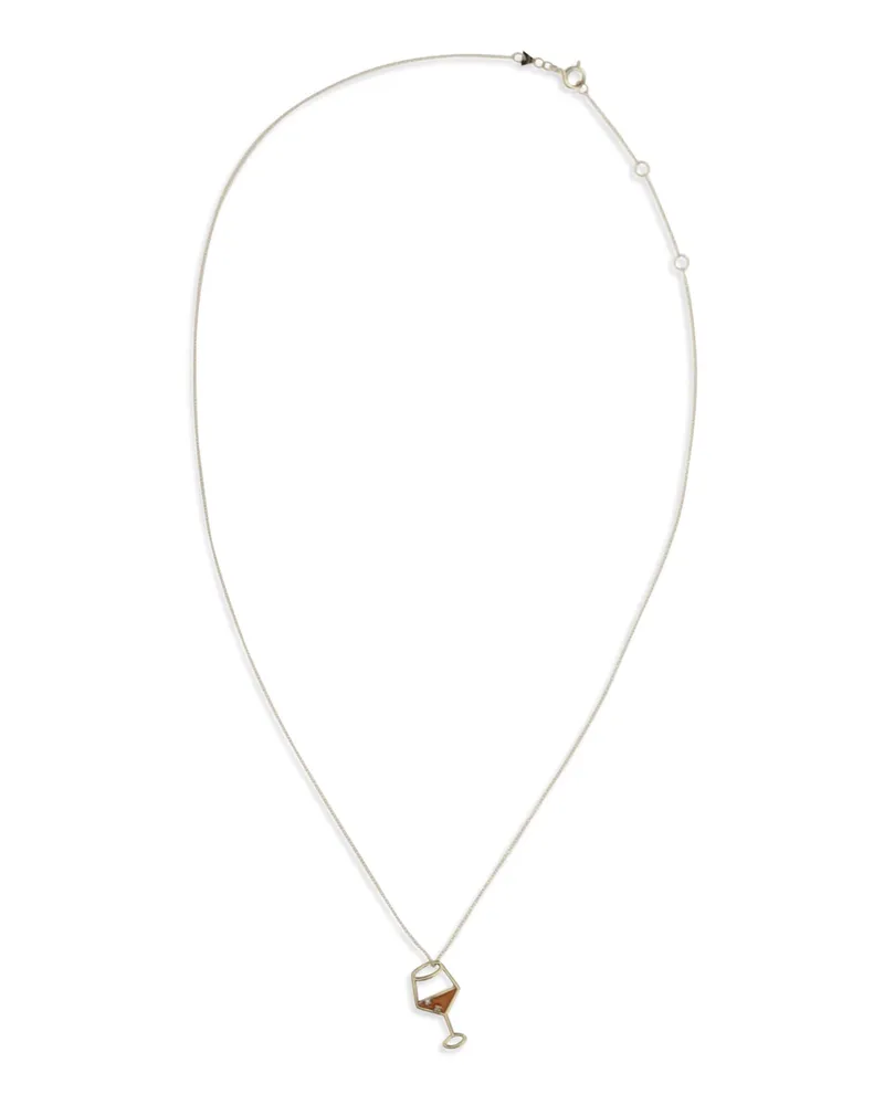 Aliita Women's Enamel Necklace Spritz Brillante Sunrise Orange Necklaces Orange