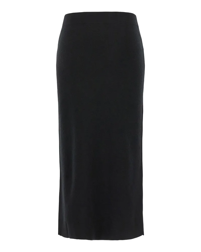 P.A.R.O.S.H. Women's Black Wool And Cashmere Stretch Skirt Black