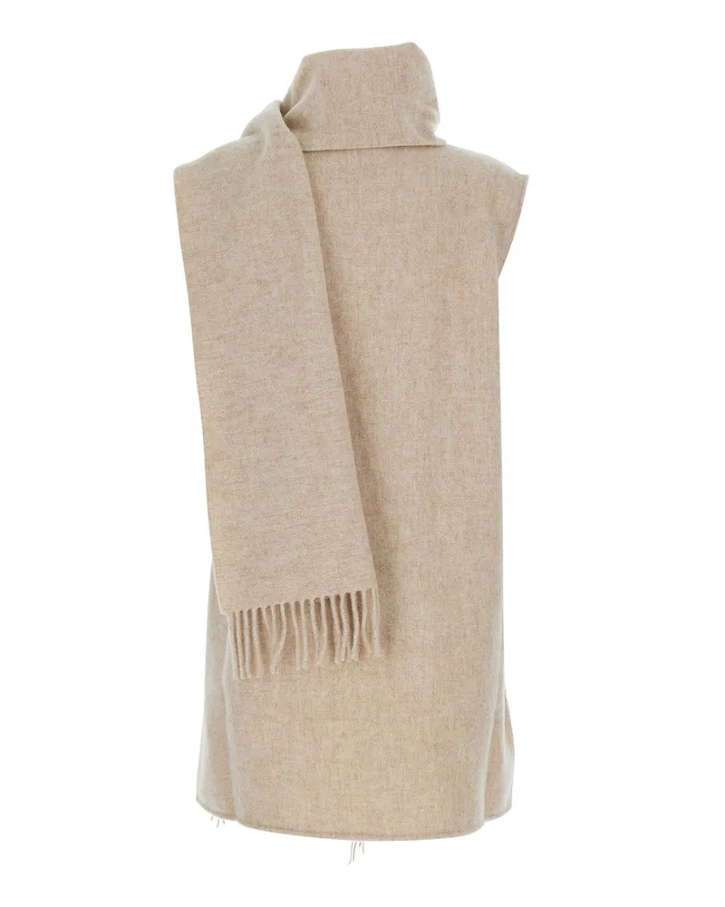 Fabiana Filippi Women's Wool Scarf Beige Scarfs Beige