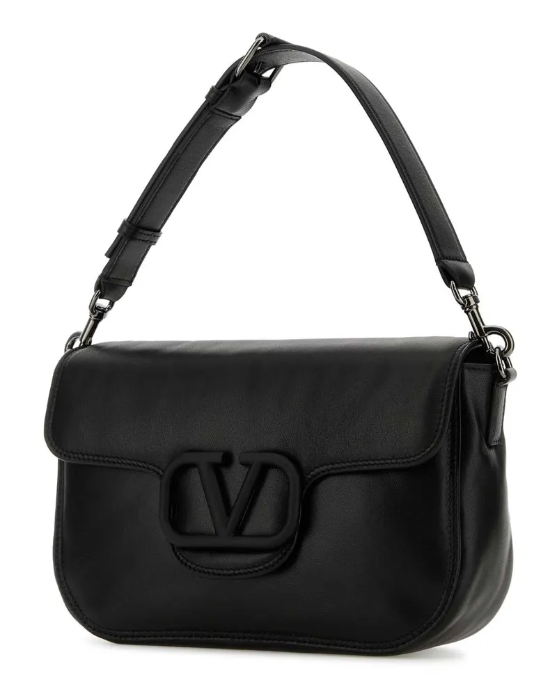 Valentino Garavani Men's Black Leather Locã² Handbag Nero Borse A Mano Bag Black