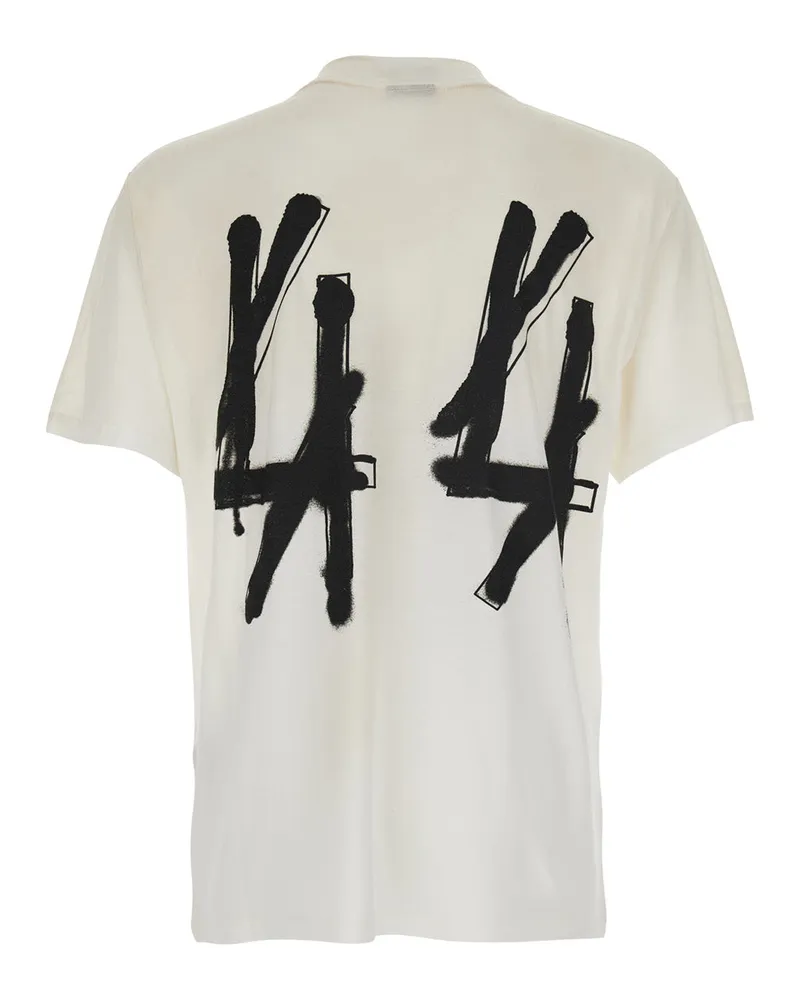 44 LABEL GROUP Men T-Shirt Rlxd Slim Tee White Silk T-Shirts And Polos White