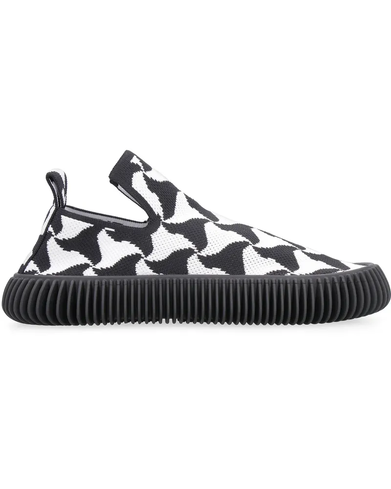 Bottega Veneta Women's Wavy Triangle Slip-On Sneakers Elastane Trainers Multicolor
