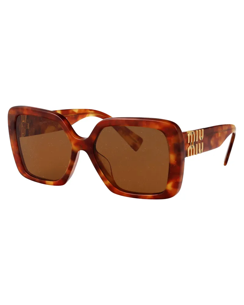 Miu Miu Women's Sunglasses 0mu 10ys Light Havana Acetate Brown