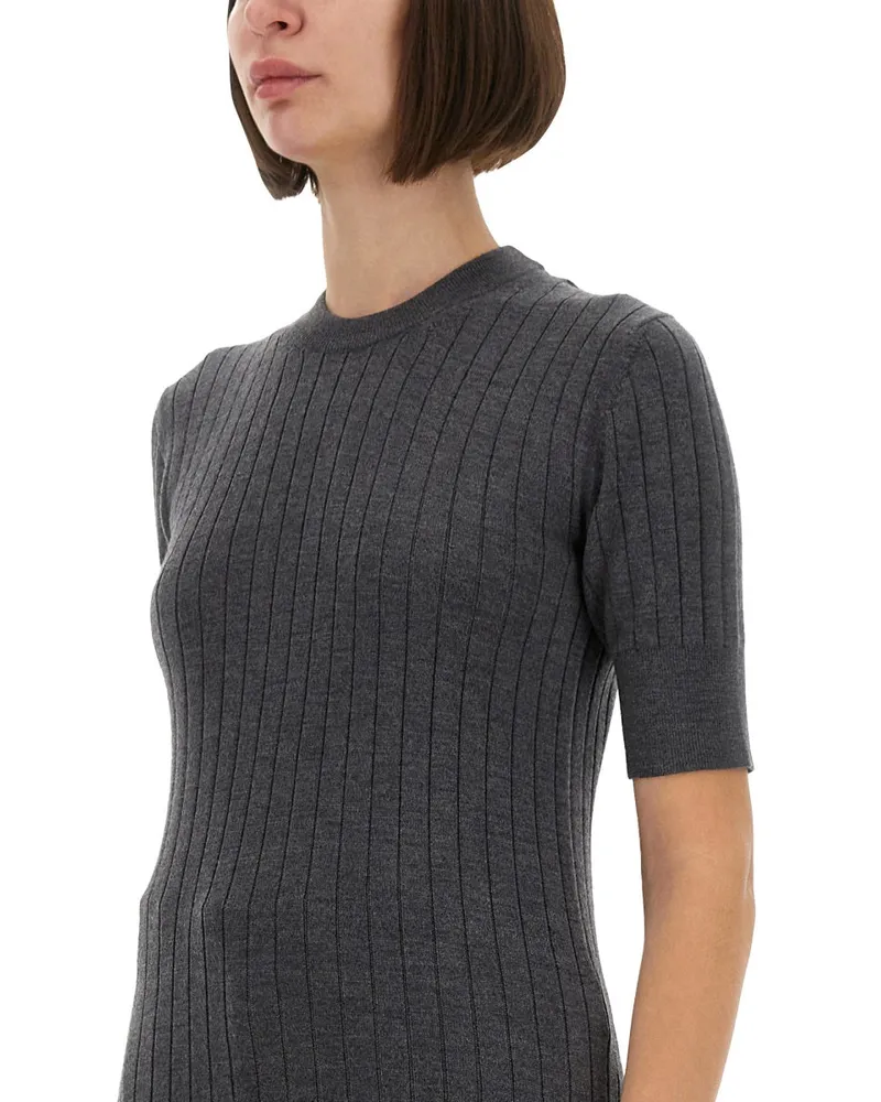 Bottega Veneta Wool Jersey Sweater — Gray Gray