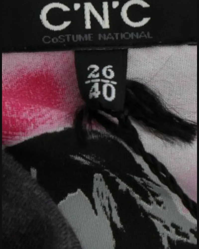 CoSTUME NATIONAL Women Gray Knitted A-Line Dress Viscose Gray