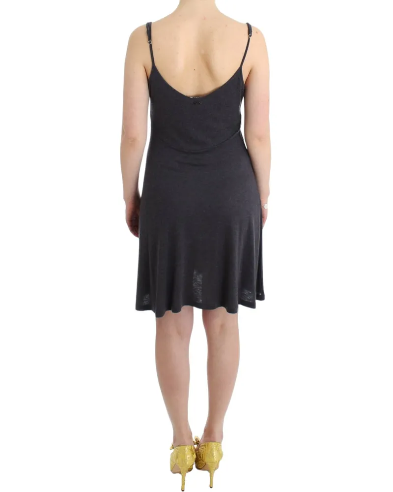CoSTUME NATIONAL Knitted A-Line Dress — Gray Gray